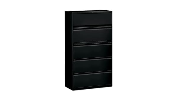 Hon 5 drawer lateral file cabinet top